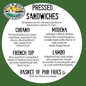 Product - Dog and Duck in Mount Pleasant, SC American Restaurants