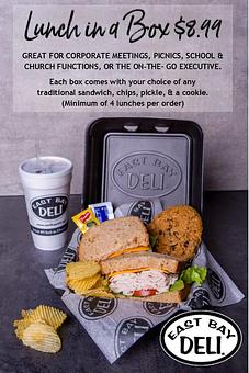 Product - East Bay Deli in Mount Pleasant, SC Delicatessen Restaurants