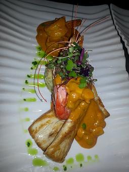 Product: Mahi - Mahi, Camarones en crema Chupe Corn Souflee - El Chaman Peruvian Restaurant in Miami, FL Latin American Restaurants