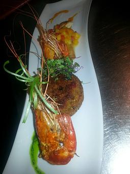 Product: Rocoto Spiced Prawns, Lobster Croquetta, Tamarindo - El Chaman Peruvian Restaurant in Miami, FL Latin American Restaurants