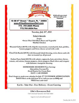 Product - Ellie's Downtown Deli & Catering in Stuart, FL American Restaurants