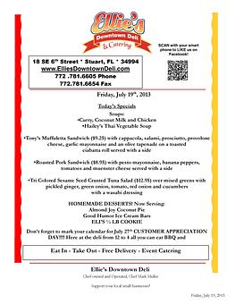 Product - Ellie's Downtown Deli & Catering in Stuart, FL American Restaurants