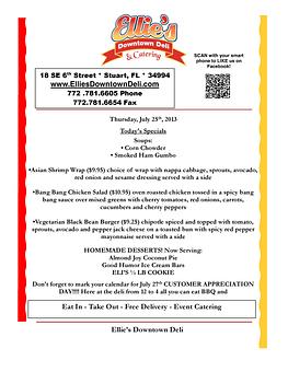 Product - Ellie's Downtown Deli & Catering in Stuart, FL American Restaurants