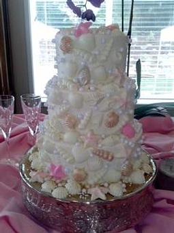 Product: Hand painted seashells. Our pastry chef is so talented! - Elyse's Catering, in Tumwater, WA Dessert Restaurants