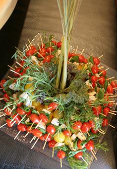 Product: Caprese Skewers - Elyse's Catering, in Tumwater, WA Dessert Restaurants