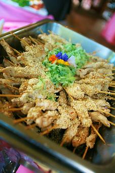 Product: Chicken Sates - Elyse's Catering, in Tumwater, WA Dessert Restaurants