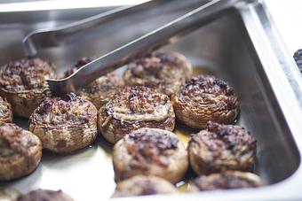 Product: Stuffed Mushroom Caps - Elyse's Catering, in Tumwater, WA Dessert Restaurants