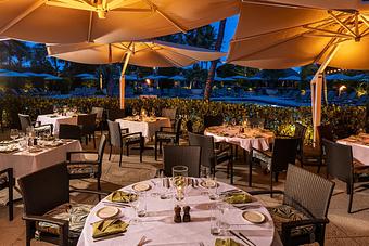 Product: Essensia Poolside Terrace Evening - Essensia Restaurant at The Palms Hotel & Spa in Miami Beach - Miami Beach, FL Global Restaurant