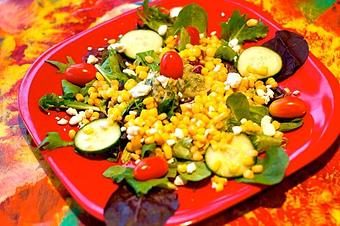 Product: Corn Salad - Estrella Negra in Logan Square/ Bucktown border - Chicago, IL Latin American Restaurants