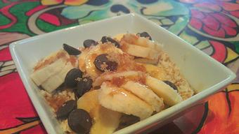 Product: Chocolate Chip Banan  Organic Oatmeal - Estrella Negra in Logan Square/ Bucktown border - Chicago, IL Latin American Restaurants