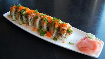 Product: Cashew Salmon Roll - Fats Asia Bistro in Folsom - Folsom, CA Chinese Restaurants