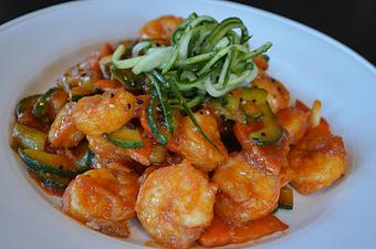 Product: *Korean Shrimp and Cucumber Stir-Fry - Fats Asia Bistro in Folsom - Folsom, CA Chinese Restaurants