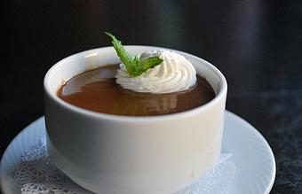 Product: 5-spice chocolate & persimmon pot de creme - Fats Asia Bistro in Folsom - Folsom, CA Chinese Restaurants