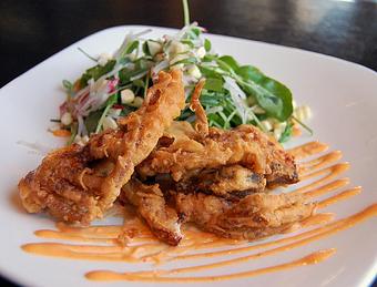 Product: Tempura Soft Shell Crab and watercress salad - Fats Asia Bistro in Roseville - Roseville, CA Chinese Restaurants