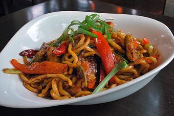 Product: Hunan Eggplant Lo Mein - Fats Asia Bistro in Roseville - Roseville, CA Chinese Restaurants