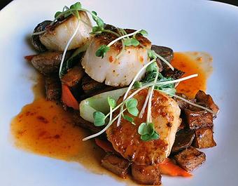 Product: Yuzu Chili Glazed Scallops - Fats Asia Bistro in Roseville - Roseville, CA Chinese Restaurants