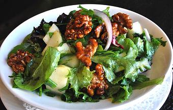 Product: with Asian pear, red onion, candied walnuts, citrus mirin vinaigrette - Fats Asia Bistro in Roseville - Roseville, CA Chinese Restaurants