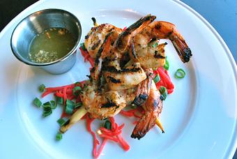 Product: Chili Marinade 
Lemon Grass Shrimp Skewers - Fats Asia Bistro in Roseville - Roseville, CA Chinese Restaurants