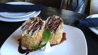 Product: Deep Fried Vanilla Bean Ice Cream - Fats Asia Bistro in Roseville - Roseville, CA Chinese Restaurants