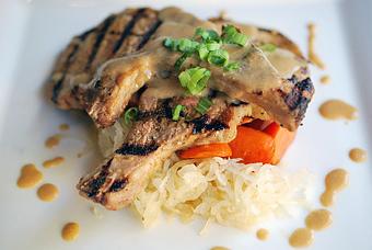 Product: Yuzu-Miso marinated grilled pork chop - Fats Asia Bistro in Roseville - Roseville, CA Chinese Restaurants