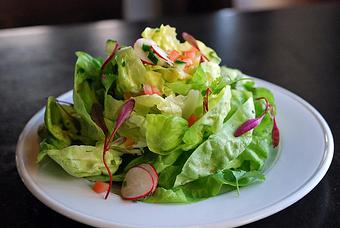 Product: Imperial Butter Lettuce Salad with fresh herbs, shaved red radish, tomato, cucumber and ginger sesame dressing - Fats Asia Bistro in Roseville - Roseville, CA Chinese Restaurants