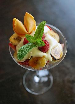 Product: Fruit compote with ginger zabaglione - Fats Asia Bistro in Roseville - Roseville, CA Chinese Restaurants