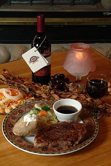 Product: Try our slow roasted prime rib of beef every Saturday night from 5pm-close! - Flat Creek Restaurant & Saloon in Hayward, WI American Restaurants