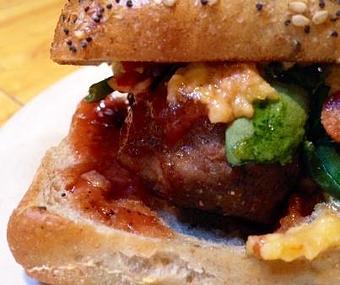 Product: Smoked Meatball Sandwich - Foothills Brewing in Winston Salem, NC American Restaurants