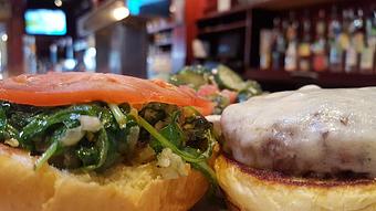 Product: Buffalo Burger - Foothills Brewing in Winston Salem, NC American Restaurants