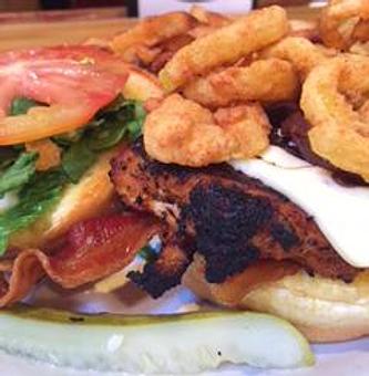 Product: Blackened Chicken, Pepper Jack & Fried Banana Peppers - Foothills Brewing in Winston Salem, NC American Restaurants