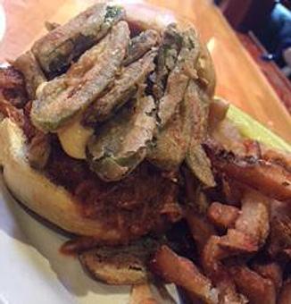 Product: Chef's choice Shanewich, Pulled Pork - Foothills Brewing in Winston Salem, NC American Restaurants