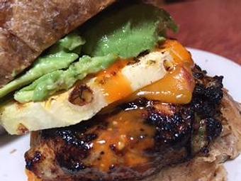 Product: Blackened Chicken with Grilled Pineapple, Avocado & Bacon - Foothills Brewing in Winston Salem, NC American Restaurants