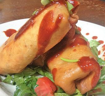 Product: Pulled Pork Chimichanga - Foothills Brewing in Winston Salem, NC American Restaurants