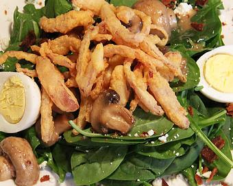 Product: Spinach Salad - Foothills Brewing in Winston Salem, NC American Restaurants