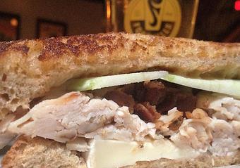 Product: Turkey Sandwich - Foothills Brewing in Winston Salem, NC American Restaurants