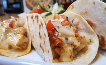 Product: Grilled Chicken Tacos - Foothills Brewing in Winston Salem, NC American Restaurants