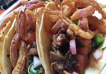 Product: Smoked Brisket Tacos - Foothills Brewing in Winston Salem, NC American Restaurants