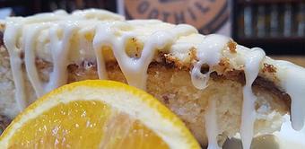 Product: Orange Zest Cheese Cake - Foothills Brewing in Winston Salem, NC American Restaurants