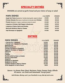 Product - Four Corners Pizza And Pasta in El Sobrante, CA Diner Restaurants