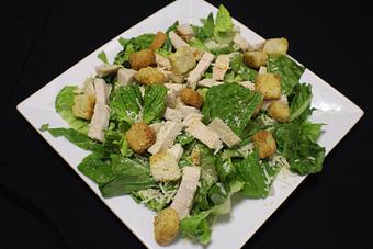 Product: Chicken Caesar Salad - Romaine lettuce, diced chicken, shredded parmesan cheese and croutons - Franconia Heritage Restaurant in Telford, PA American Restaurants
