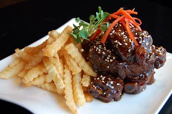 Product: Mongolian Baby Back Ribs & Fries - Frank Fats in Downtown Sacramento - Sacramento, CA Chinese Restaurants
