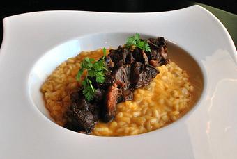 Product: Organic Beef Shank with Persimmon Risotto - Frank Fats in Downtown Sacramento - Sacramento, CA Chinese Restaurants