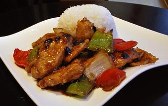 Product: Hunan Chicken and Rice - Frank Fats in Downtown Sacramento - Sacramento, CA Chinese Restaurants
