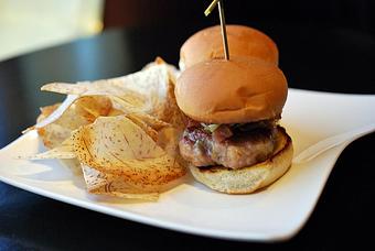 Product: Pork & Shrimp Sliders with Taro Chips - Frank Fats in Downtown Sacramento - Sacramento, CA Chinese Restaurants