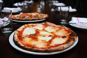 Product: Margherita Pizza - Frankie and Fanucci's Wood Oven Pizzeria in Mamaroneck Village - Mamaroneck, NY Italian Restaurants