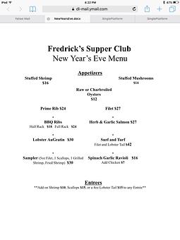 Product - Fredrick's Supper Club in Milton, WI Seafood Restaurants