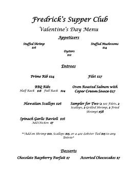 Product - Fredrick's Supper Club in Milton, WI Seafood Restaurants