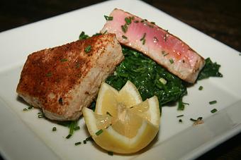 Product: Cajun Dusted Sashimi Tuna - Garden Cafe in Inwood section of Washington heights - New York, NY American Restaurants