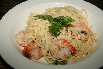 Product: Linguini w/ Shrimp - Garden Cafe in Inwood section of Washington heights - New York, NY American Restaurants