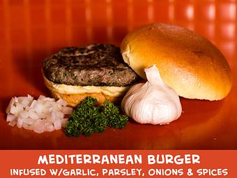 Product: Mediterranean Burger - Gimme A Burger in Deerfield Beach - Deerfield Beach, FL Hamburger Restaurants